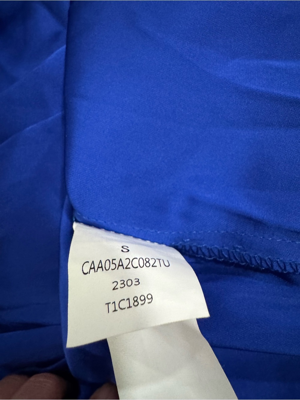Cupshe One-Shoulder Royal Blue Satin Dress. NWOT - Picture 6 of 6